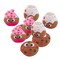 Valentine's Day Sweet Treats Stuffed Toys 2 1/4" 4 1/4" Set of 12